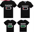 Family Matching Clothes Look Matching Outfits Clothes Dad Mom Daughter Son T-Shirt for Daddy Mommy and Me Baby Girl Boy Clothing