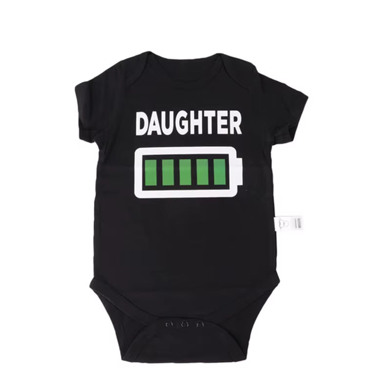 Family Matching Clothes Look Matching Outfits Clothes Dad Mom Daughter Son T-Shirt for Daddy Mommy and Me Baby Girl Boy Clothing
