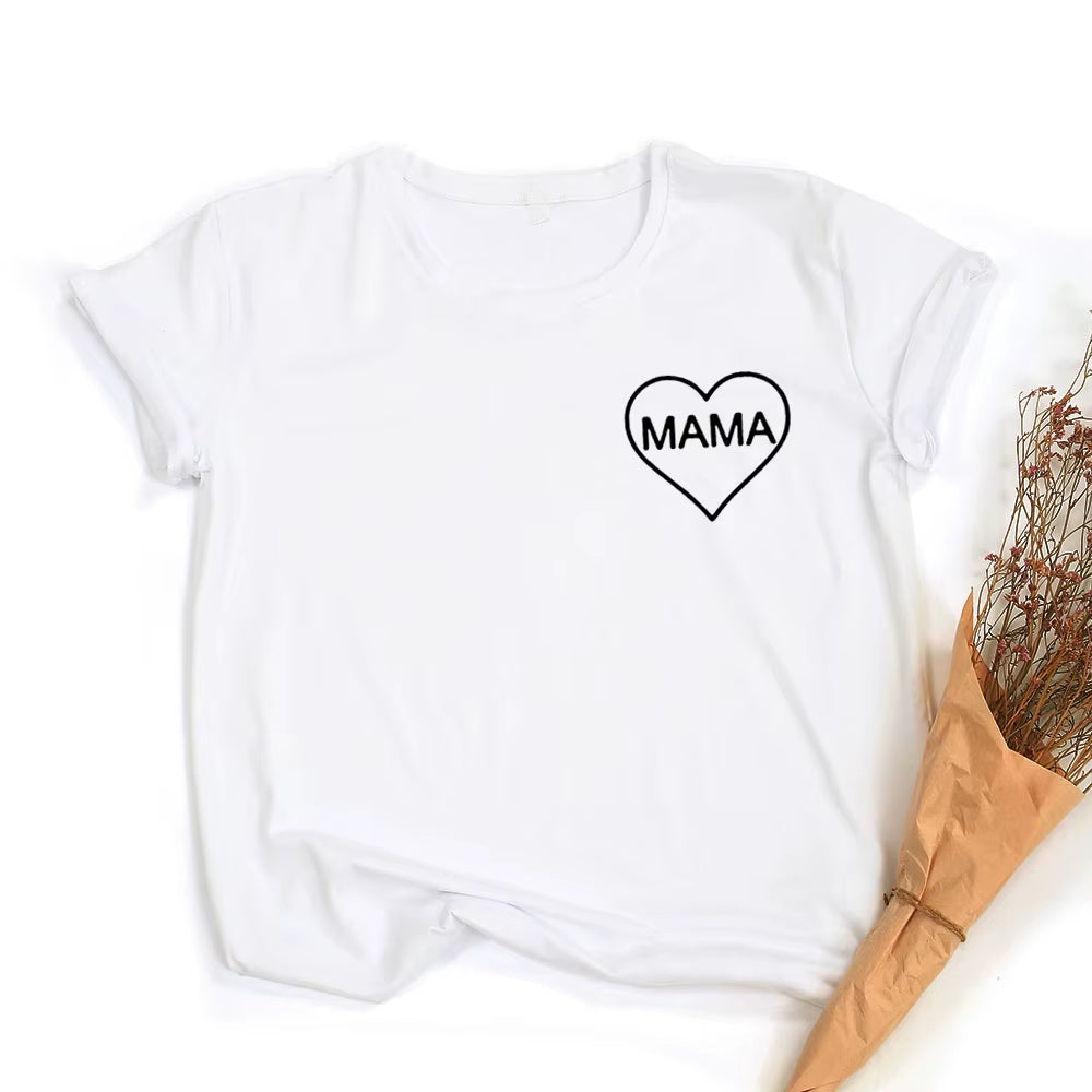 Mama and Mama'S Boy Print Mom and Son Matching Short Sleeve T-Shirt Mommy and Me Family Clothes Baby Romper Kids T Shirts Tee